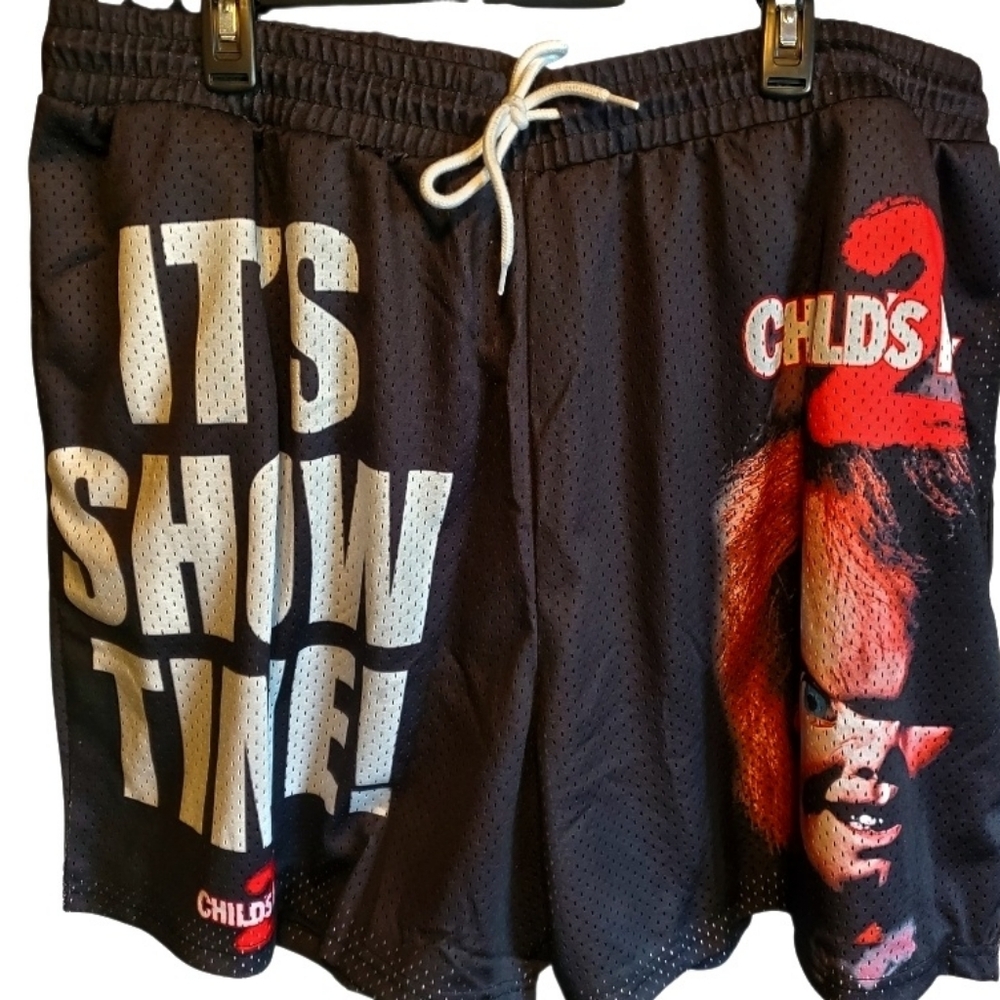 New Chucky-Themed Mesh  Basketball Men's Shorts Size 3XL